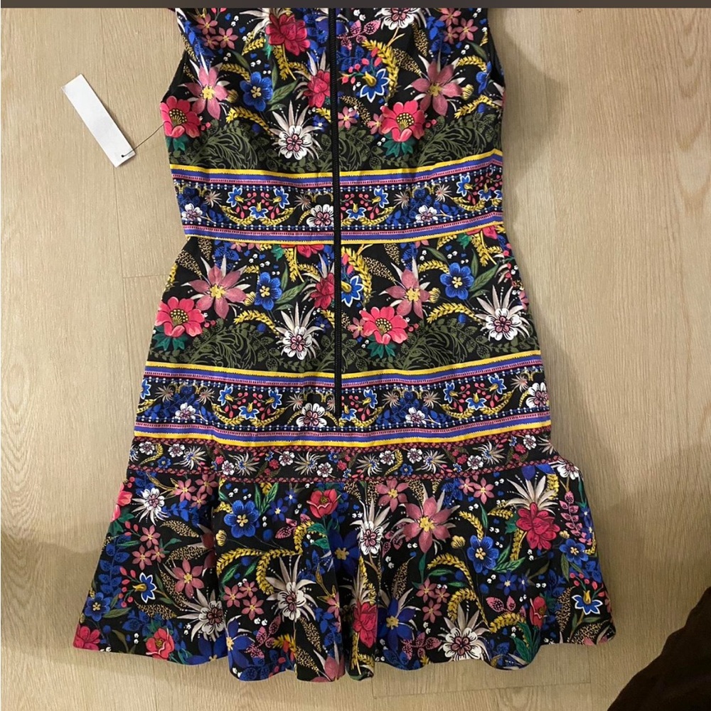 Alice + Olivia Multicolor Floral Dress - size 2 - Picture 3 of 4